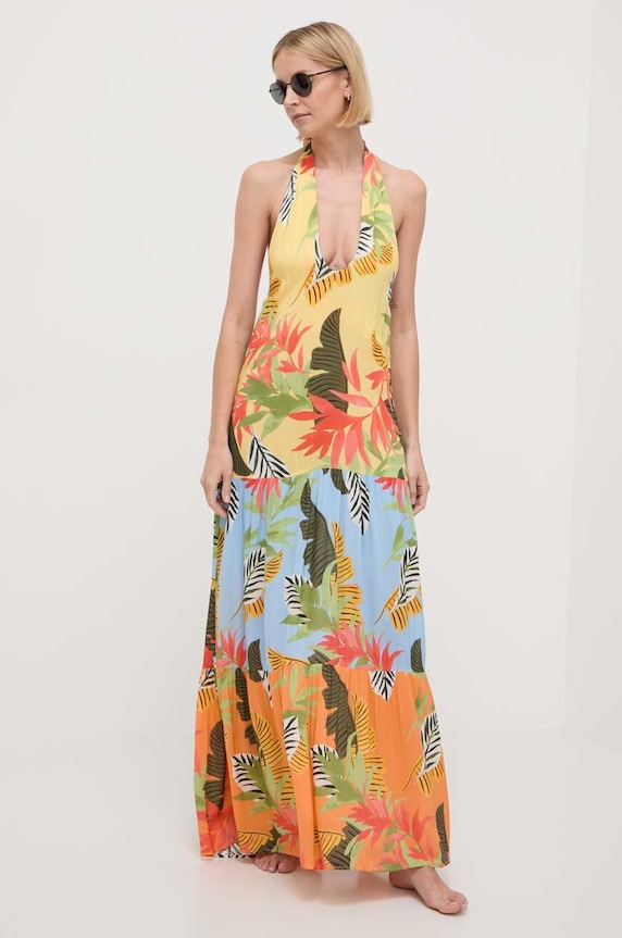 Desigual sukienka plażowa TROPI 24SWMW08 multicolor SS24