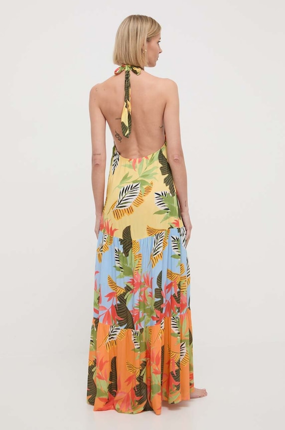 Odzież Desigual sukienka plażowa TROPI 24SWMW08 multicolor