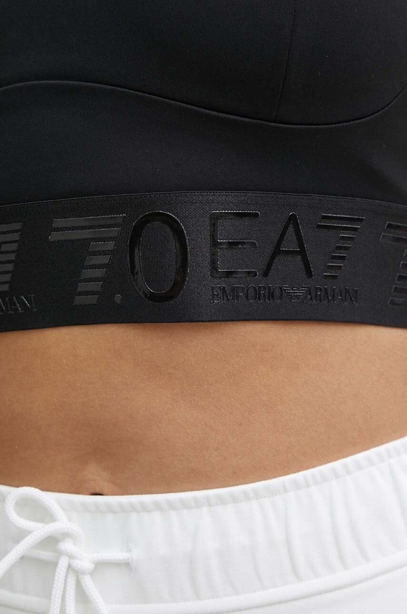 Спортен сутиен EA7 Emporio Armani черен 3DTH62.TJKLZ.1200
