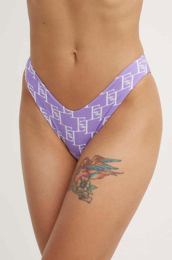 Elisabetta Franchi costum de baie din două piese violet CS56N41E2.NORBLIN