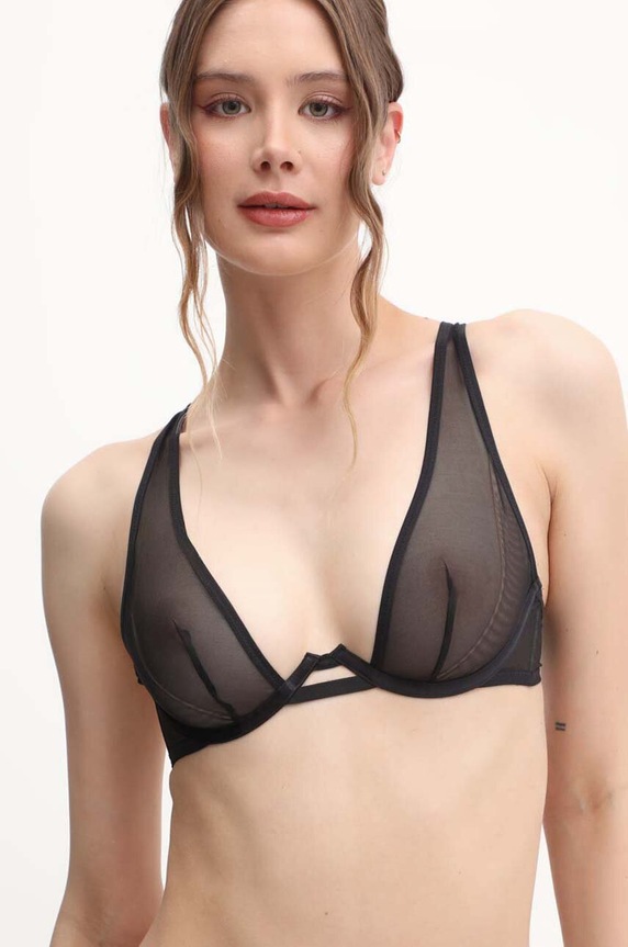 Scandale sutien cu balene negru BPL001