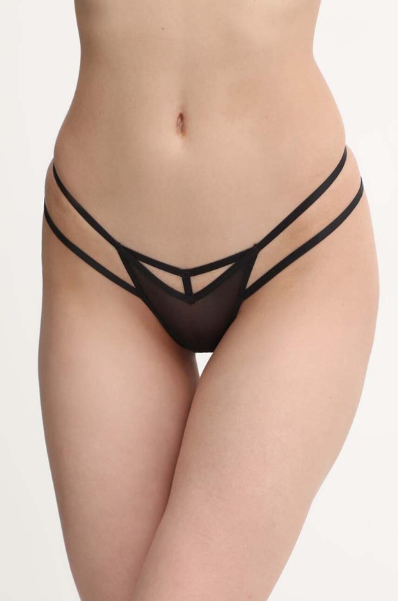 Scandale stringi dzianina czarny PST001
