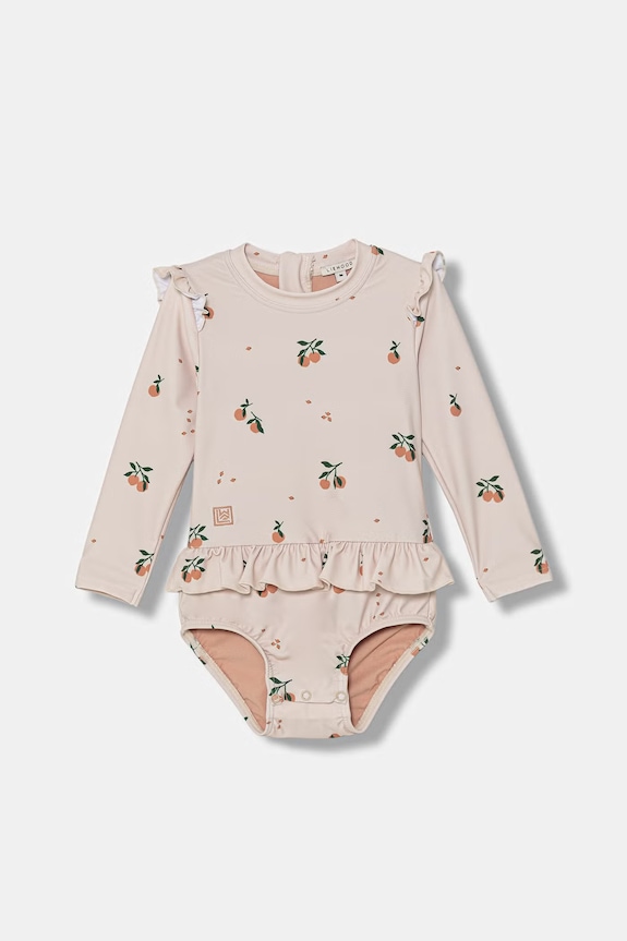 Liewood costum de baie întreg pentru bebeluși Sille Baby Printed Swimsuit Produs pentru bebe bej LW18935