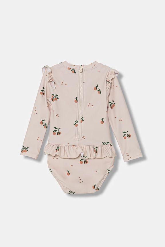 Liewood jednodílné plavky kojenecké Sille Baby Printed Swimsuit LW18935 béžová SS26