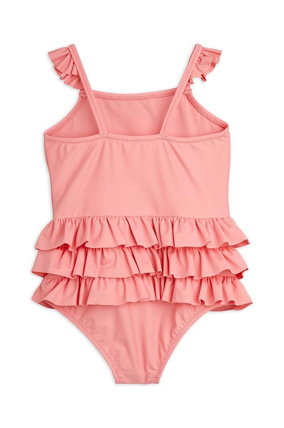 Mini Rodini egyrészes gyerek fürdőruha Owl 2428010628 rózsaszín SS24