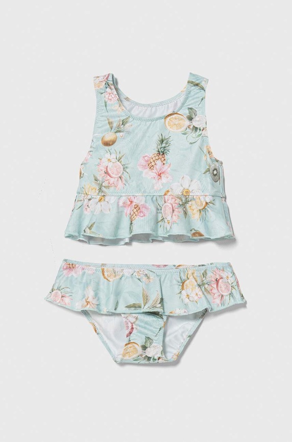 Jamiks costum de baie pentru copii din două piese moale turcoaz SABIRA.Stroj.k.JLG136.G