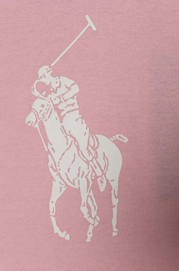 Polo Ralph Lauren piżama bawełniana dziecięca różowy 2P0146