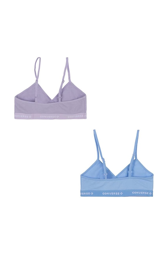 Converse biustonosz dziecięcy 2-pack 4C0310 fioletowy SS24