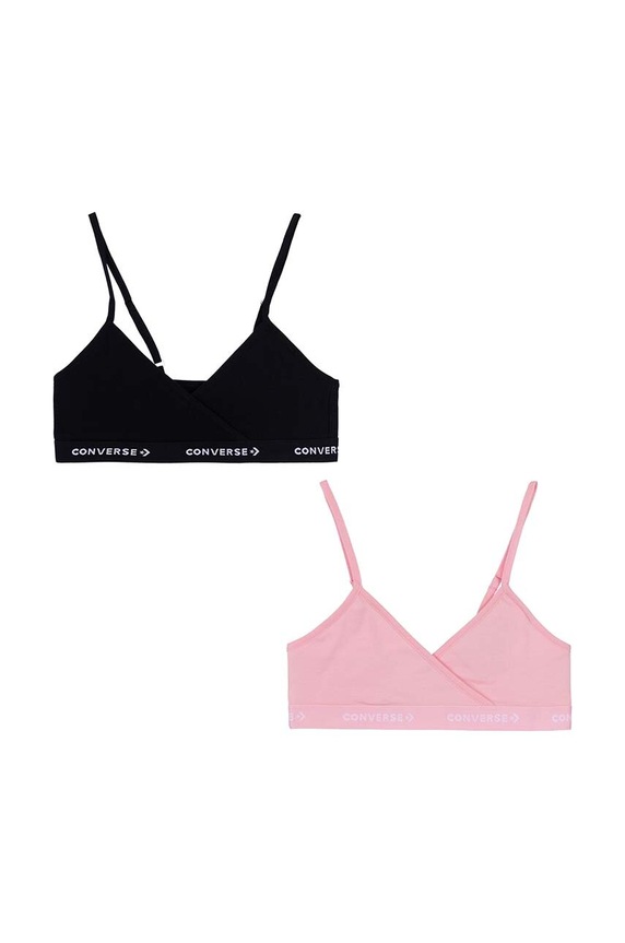 Dětská podprsenka Converse 2-pack měkké růžová 4C0310