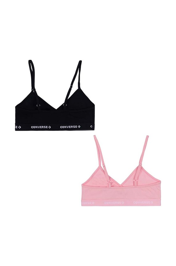 Dětská podprsenka Converse 2-pack 4C0310 růžová SS24