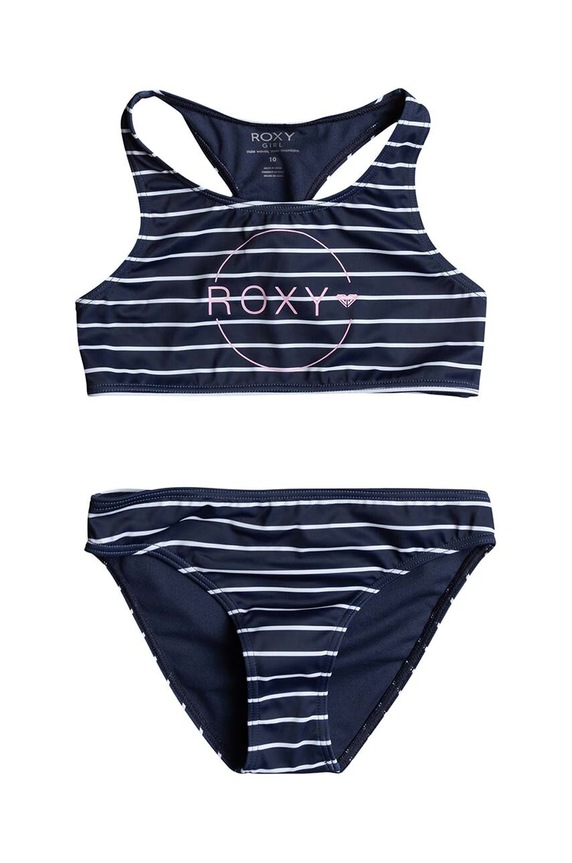 Dvojdielne detské plavky Roxy BICOASIC STRI potlač tmavomodrá ERGX203546