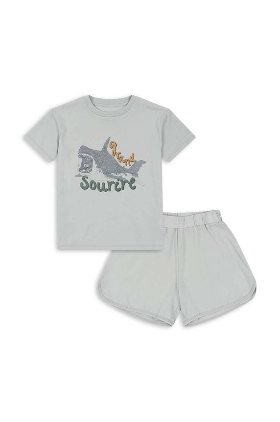 Konges Sløjd piżama bawełniana dziecięca KS100879 niebieski SS24