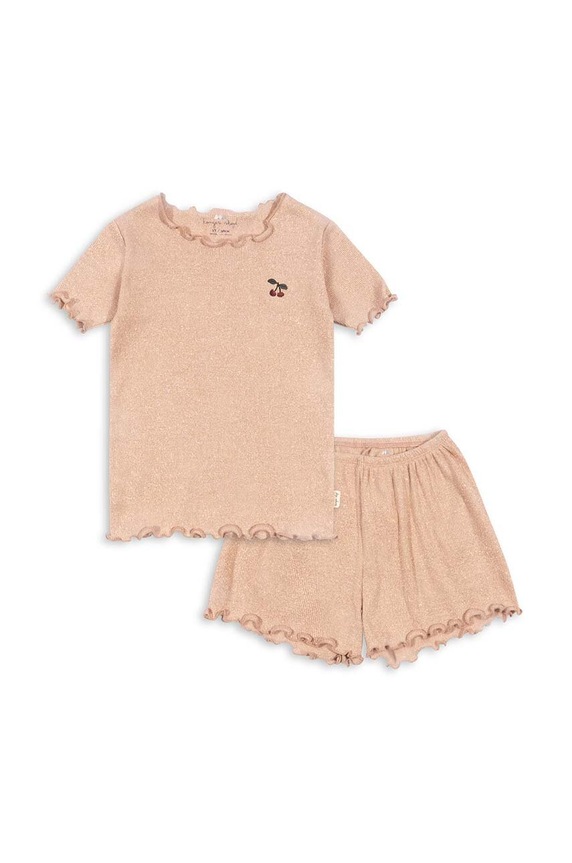 Konges Sløjd pijama copii set bej KS101032