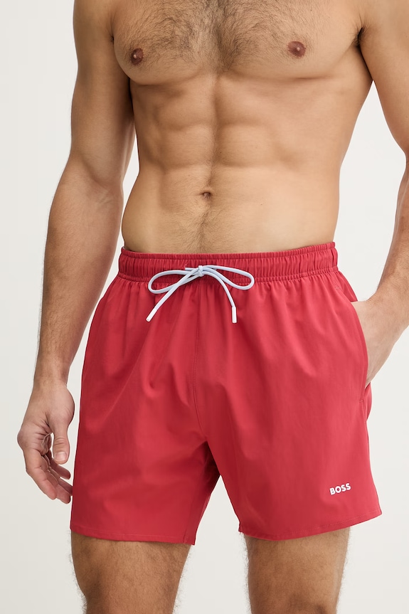 BOSS Pantaloni scurți de baie bărbați Tio 50491601 rosu SS26