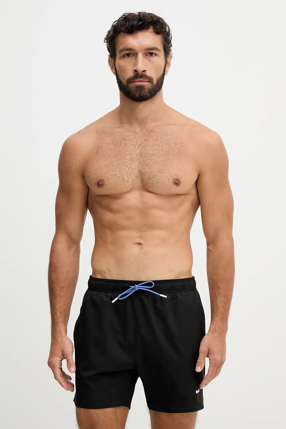 BOSS pantaloni scurți de baie bărbați Tio Planet friendly negru 50491601