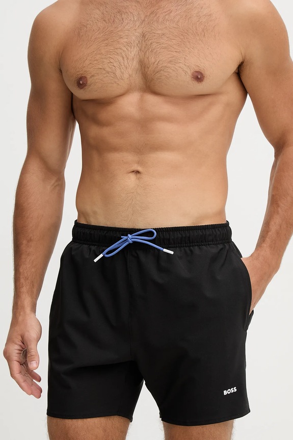 BOSS pantaloni scurți de baie bărbați Tio 50491601 negru SS26