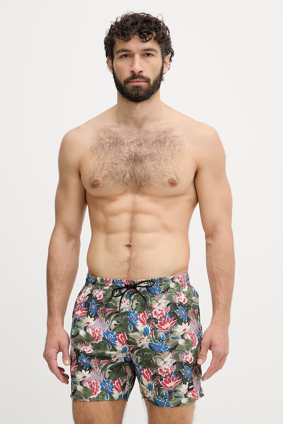 BOSS Pantaloni scurți de baie bărbătești Piranha verde 50508844