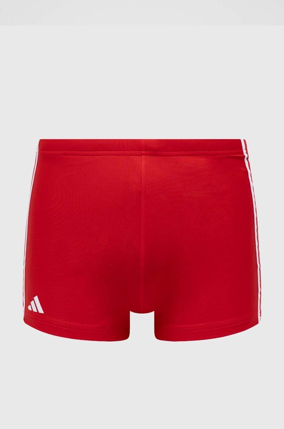 Plavky adidas Performance 3 Stripes Planet friendly červená HT2075