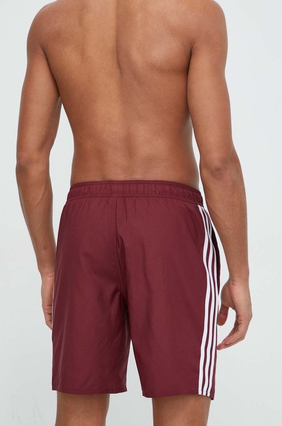Купальные шорты adidas Performance 3Stripes CLX IR9426 бордо SS24