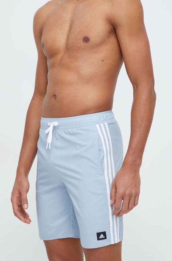 Купальные шорты adidas Performance 3Stripes CLX Planet friendly голубой IR9428