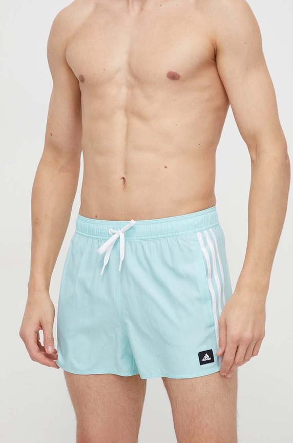 Купальные шорты adidas Performance 3Stripes CLX Planet friendly голубой IS2056
