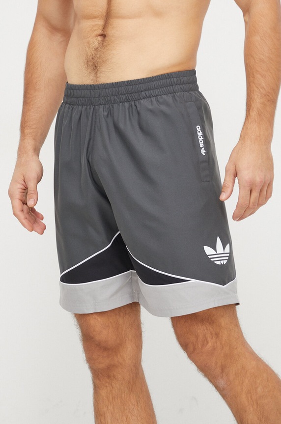 Kratke hlače za kupanje adidas Originals print siva IT8634