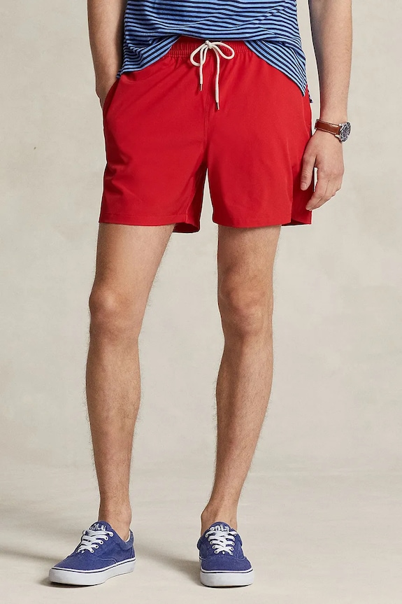 Kratke hlače za kupanje Polo Ralph Lauren crvena 710907255