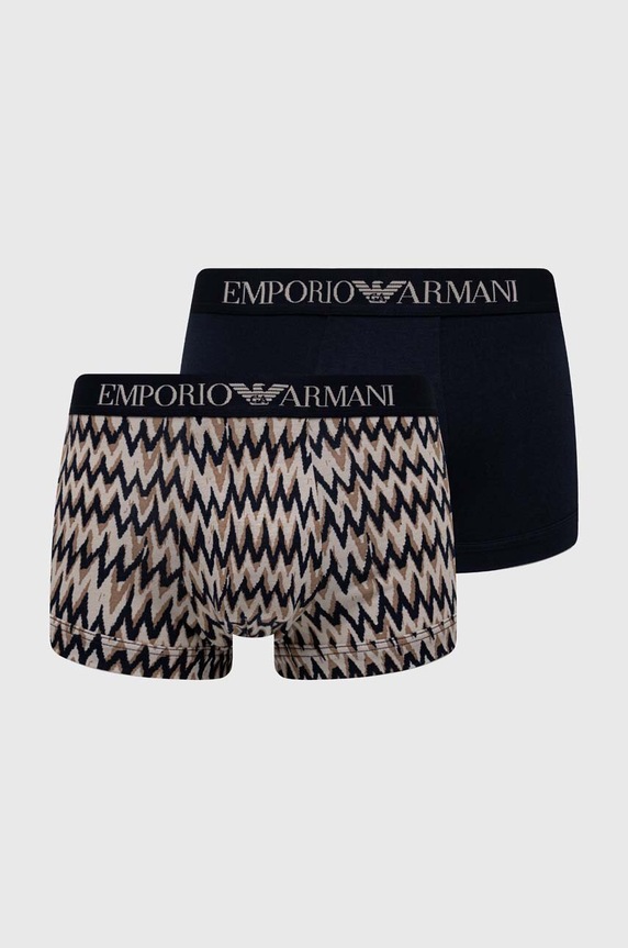 Emporio Armani Underwear bokserki 2-pack dzianina granatowy 111210.4R504