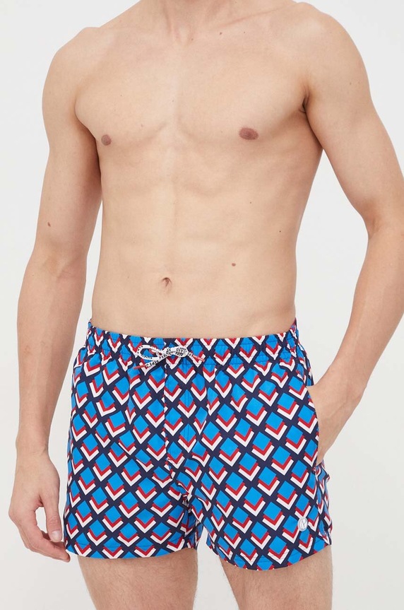 Pepe Jeans szorty kąpielowe GEO SWIMSHORT niebieski PMB10389