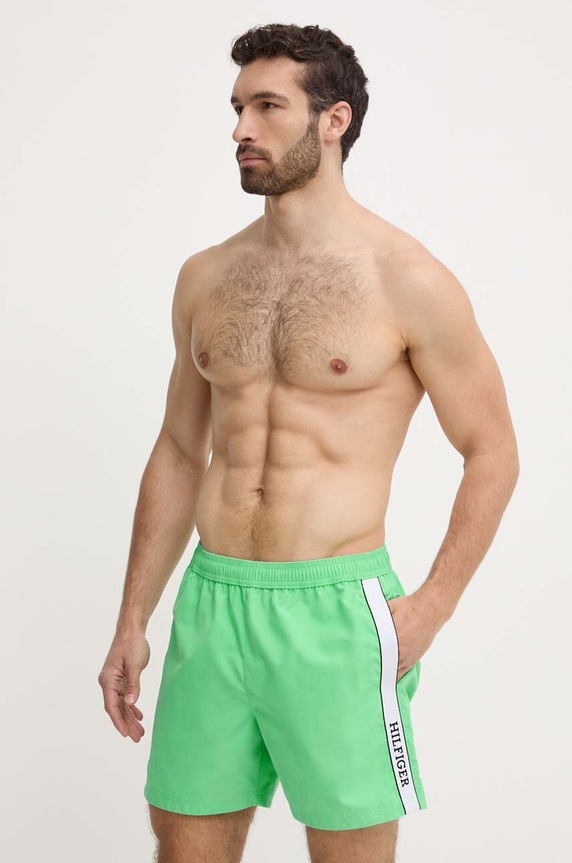 Tommy Hilfiger szorty kąpielowe UM0UM03213 zielony SS24