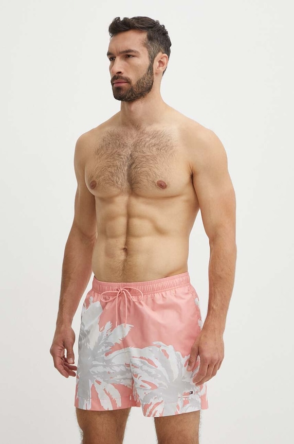 Plavkové šortky Tommy Hilfiger UM0UM03298 růžová SS24