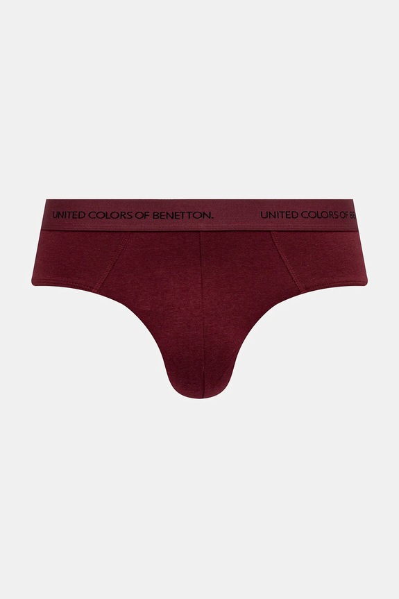 United Colors of Benetton alsónadrág sima burgundia 3OP82S18N