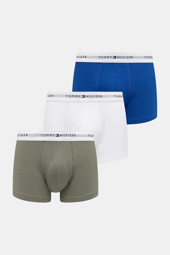 Boxerky Tommy Hilfiger 3-pak pletenina biela UM0UM02761
