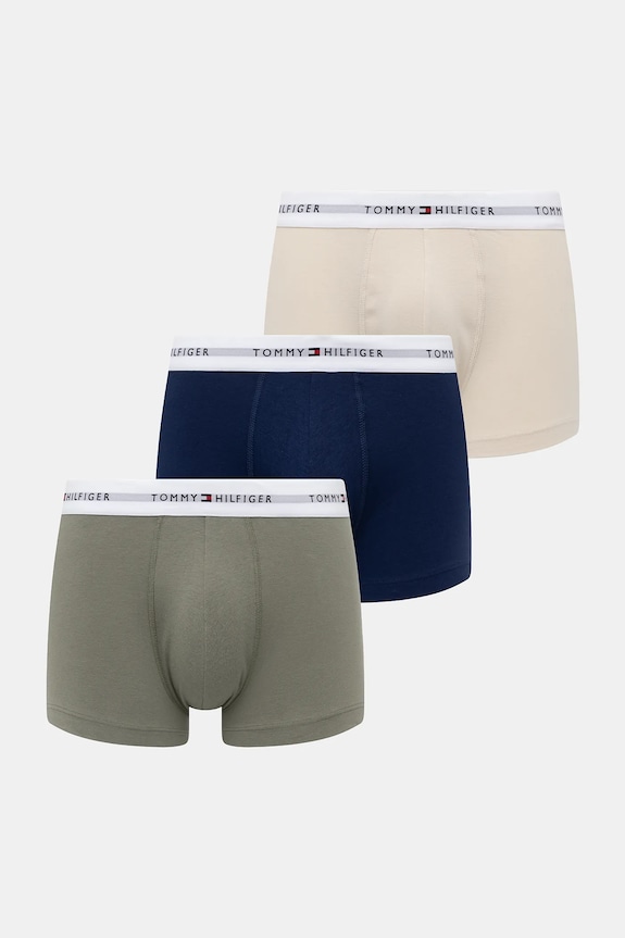 Boxerky Tommy Hilfiger 3-pak pletenina béžová UM0UM02761