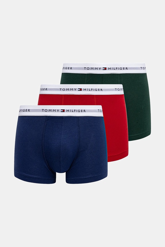 Boxerky Tommy Hilfiger 3-pack pletenina námořnická modř UM0UM02761