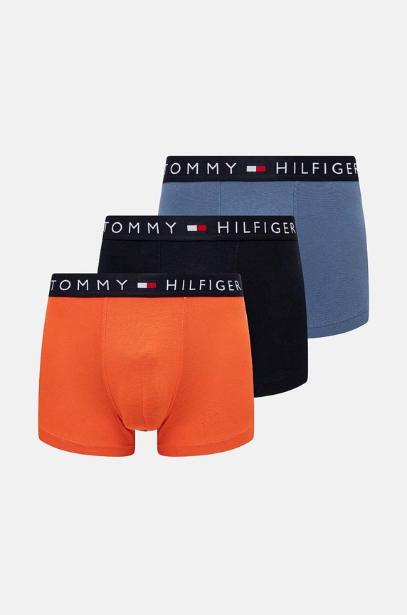 Boxerky Tommy Hilfiger 3-pack pletenina černá UM0UM03180