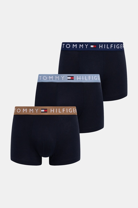Μποξεράκια Tommy Hilfiger 3-pack μελανζέ μπλε UM0UM03181