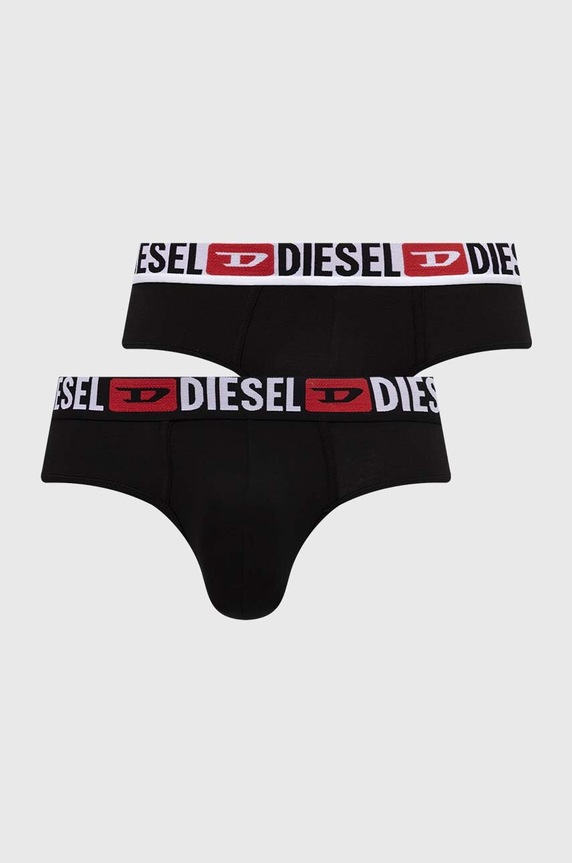 Slip gaćice Diesel 3-pack UMBR-ANDRE-THREE PACK pletivo crna 00SH05.0DDAI
