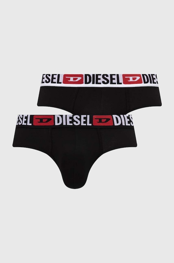 Slip gaćice Diesel 3-pack UMBR-ANDRE-THREE PACK pletivo crna 00SH05.0DDAI