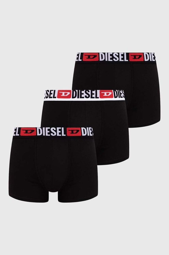Diesel bokserki 3-pack dzianina czarny 00ST3V.0DDAI