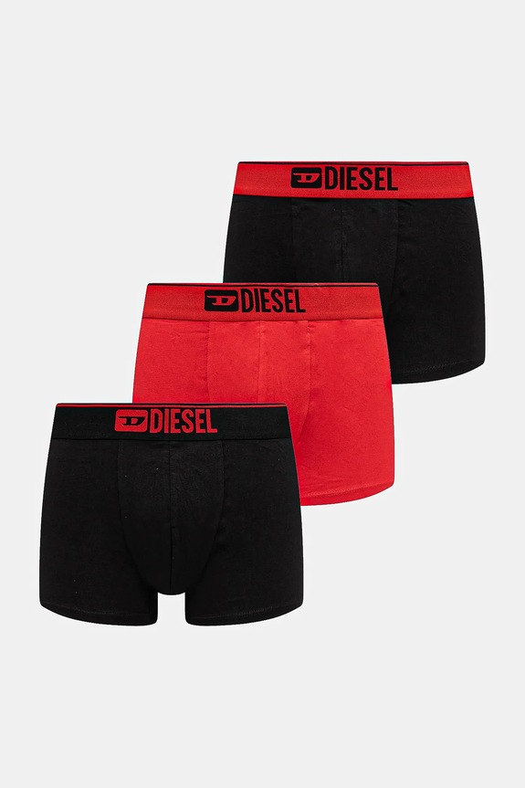 Diesel bokserki UMBX-DAMIEN-THREE PACK BOXERS 3-pack bawełna czerwony 00ST3V.0GDAC