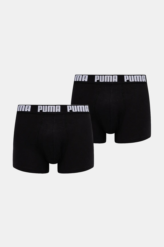 Puma bokserki 2-pack Everyday Basic dzianina czarny 938320