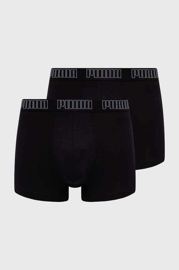 Boxerky Puma 2-pak Everyday Trunk pletenina čierna 938321