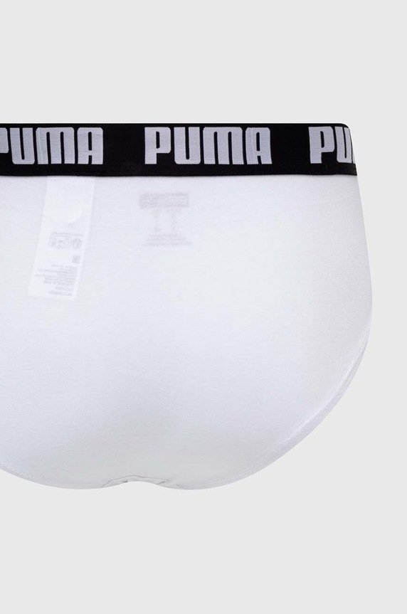 Puma мъжки слипове от памук с еластан Everyday Brief 2 броя 938322 бял