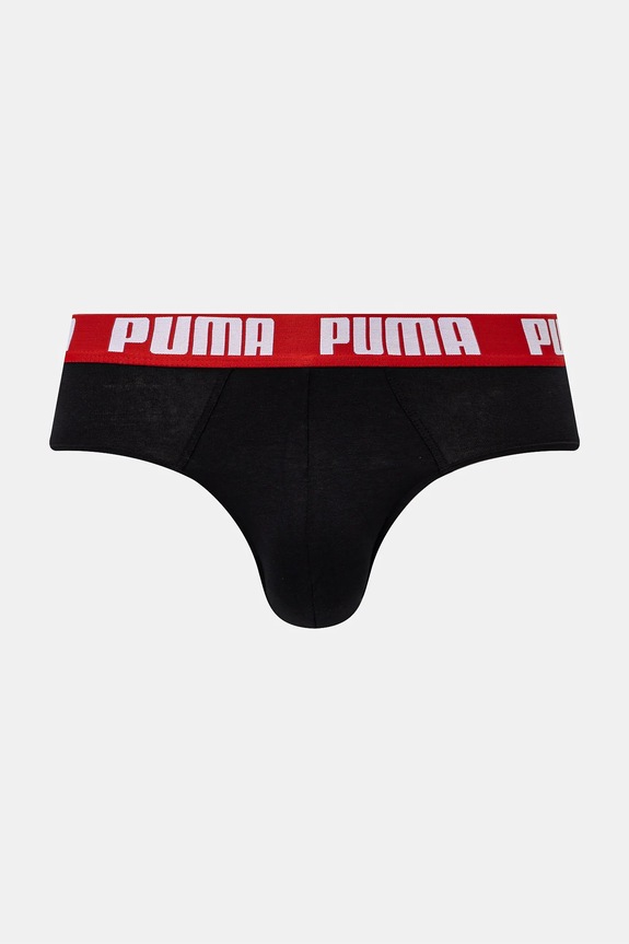 Odzież Puma slipy męskie bawełniane z elastanem Everyday Brief 2-pack 938322 czerwony