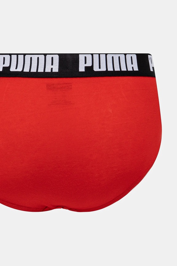 Puma slipy męskie bawełniane z elastanem Everyday Brief 2-pack czerwony 938322