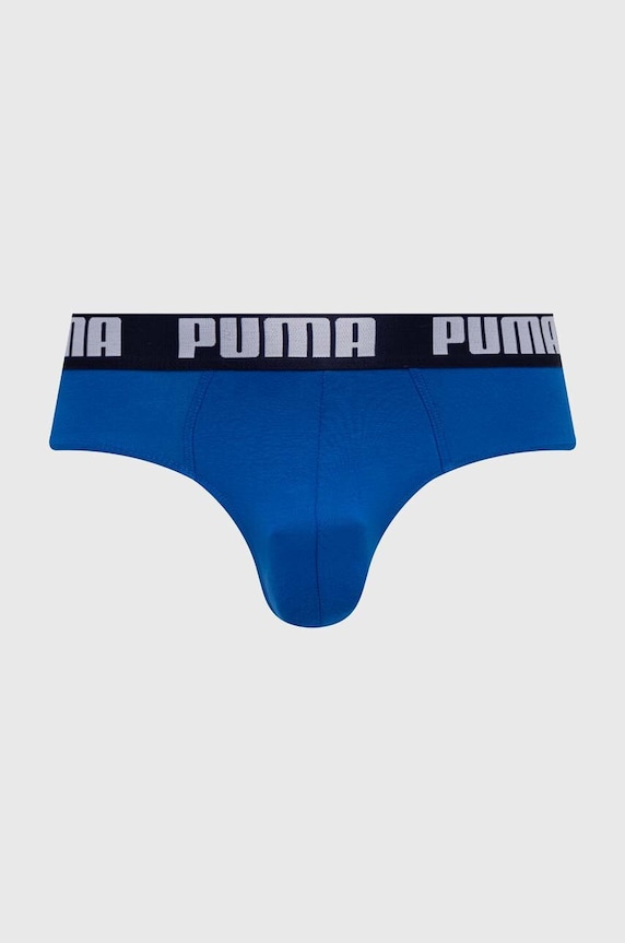 Puma slipy męskie bawełniane z elastanem Everyday Brief 2-pack 938322 niebieski SS26