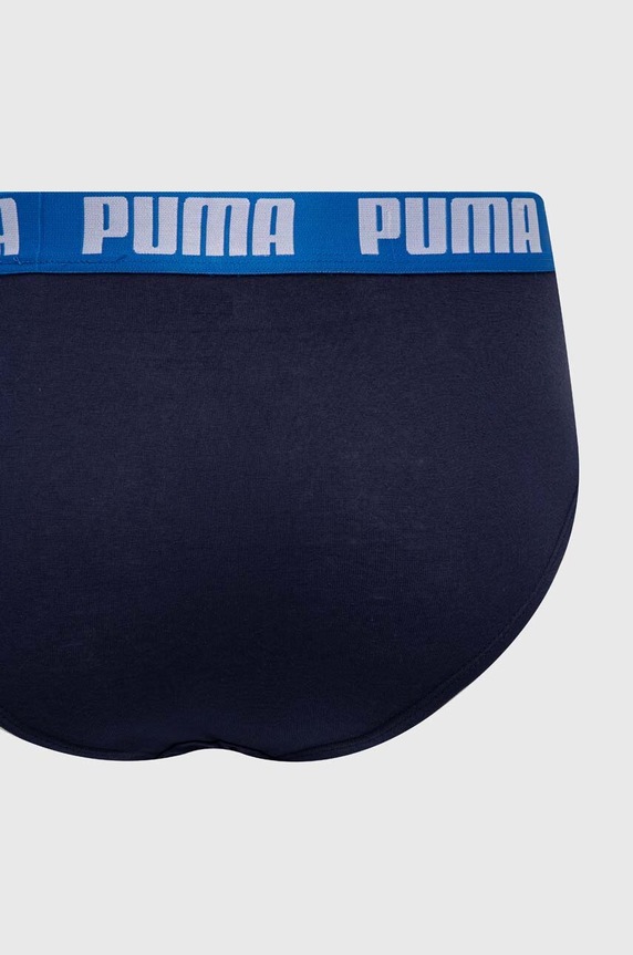 Puma slipy męskie bawełniane z elastanem Everyday Brief 2-pack 938322 niebieski