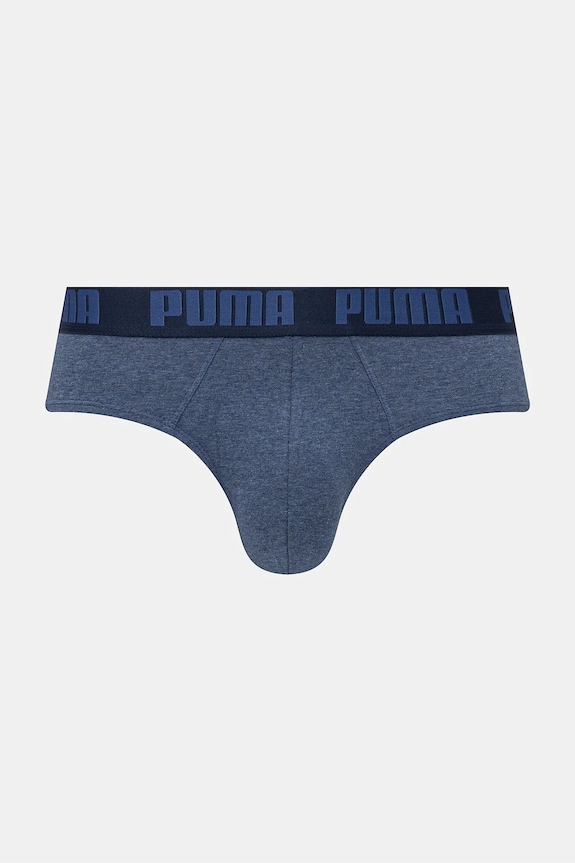 Puma slip gaće za muškarce od pamuka s elastanom Everyday Brief 2-pack 938322 mornarsko plava SS26