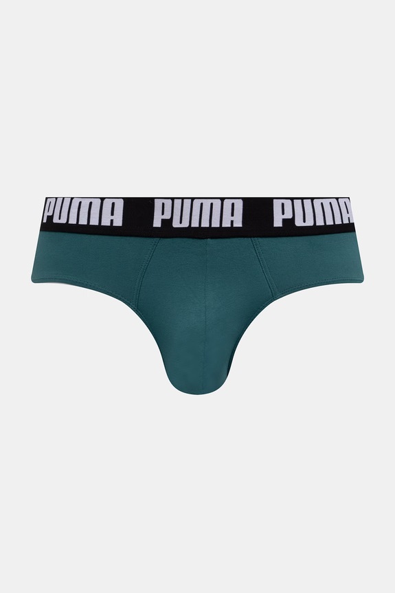 Puma slipy męskie bawełniane z elastanem Everyday Brief 2-pack 938322 turkusowy SS26